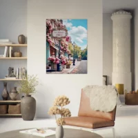 Déco murale: Paris, Le Marais en fleurs paris, le marais en fleurs