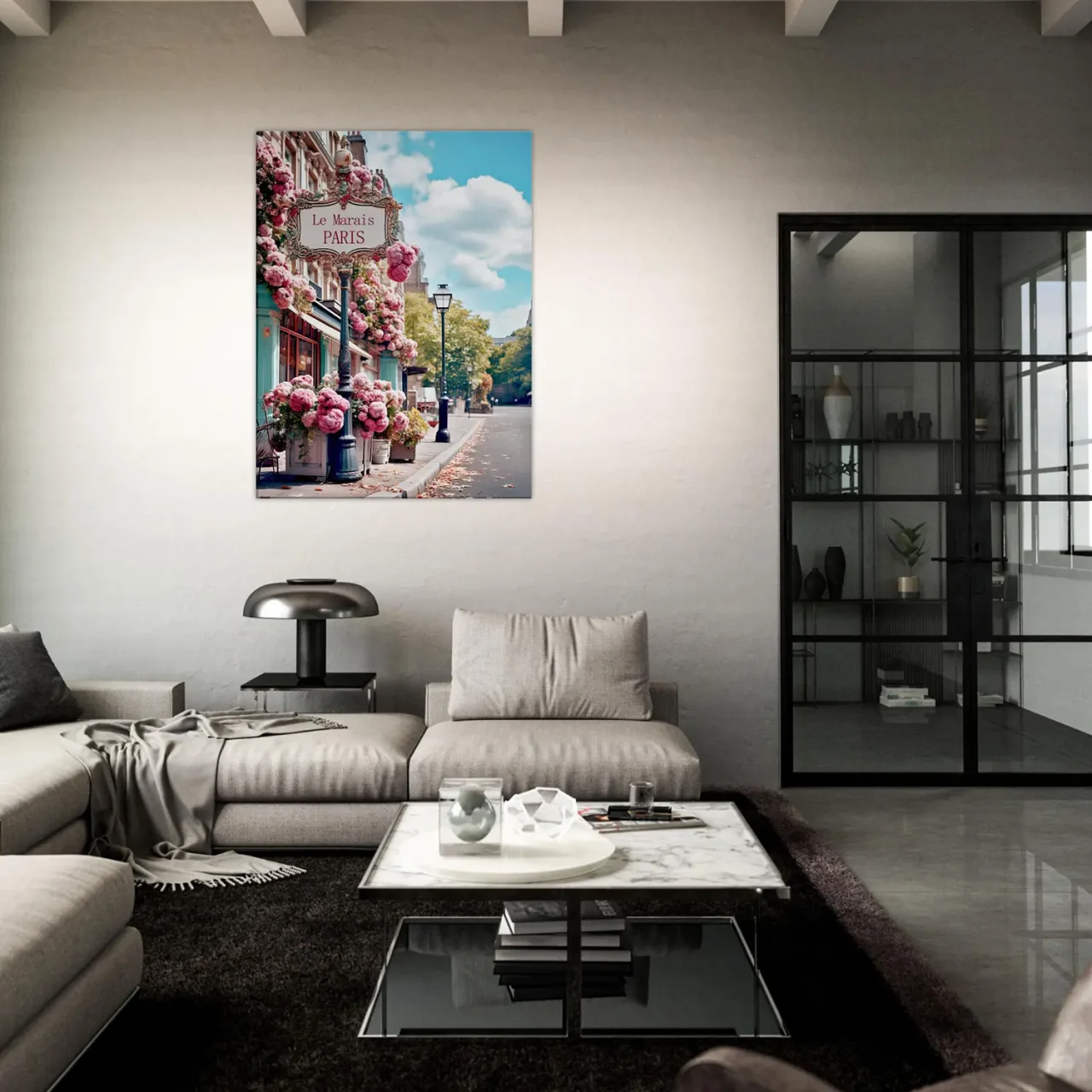 paris, le marais en fleurs