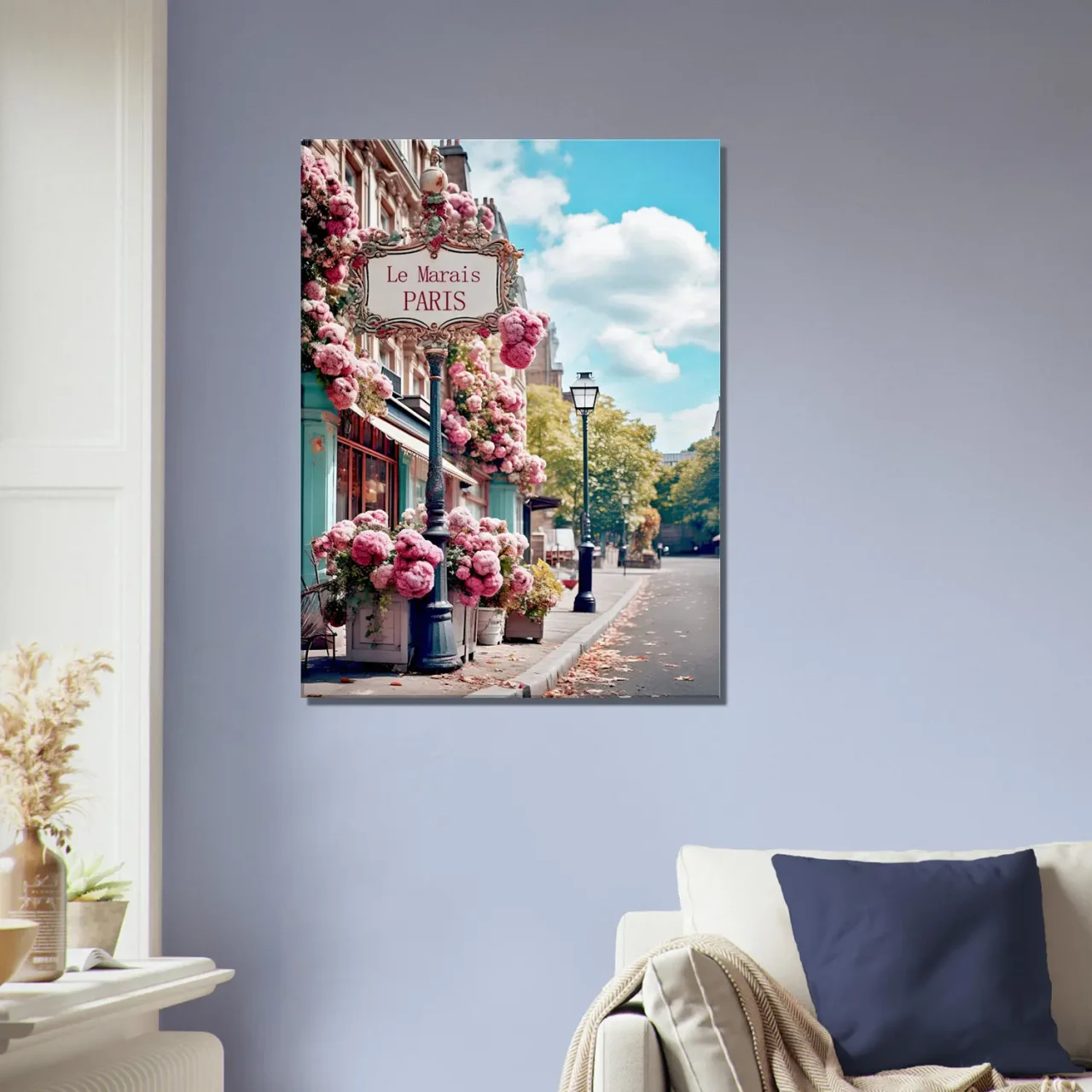 paris, le marais en fleurs