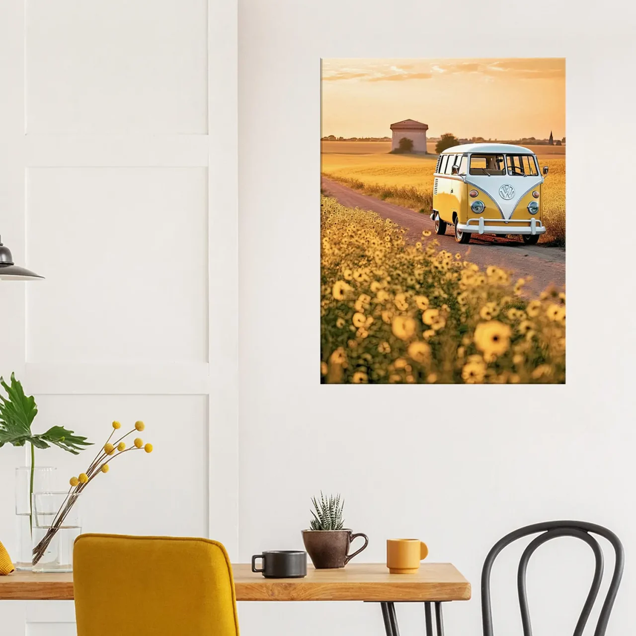 van sur la route des tournesols