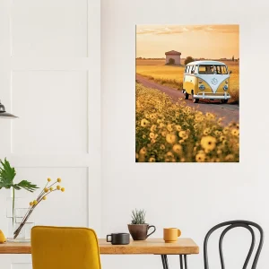 van sur la route des tournesols