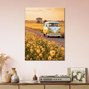 van sur la route des tournesols