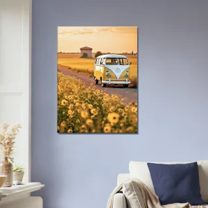 van sur la route des tournesols