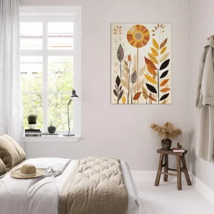 art boho feuilles couleurs d'automne