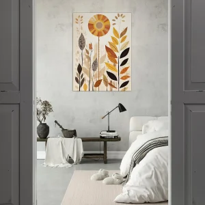 art boho feuilles couleurs d'automne