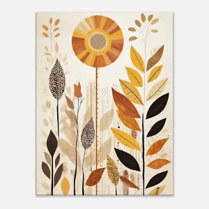 art boho feuilles couleurs d'automne