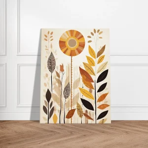 art boho feuilles couleurs d'automne