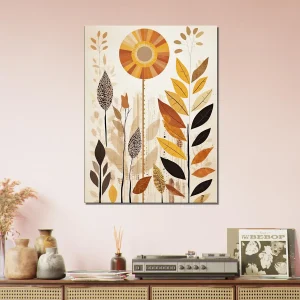 art boho feuilles couleurs d'automne