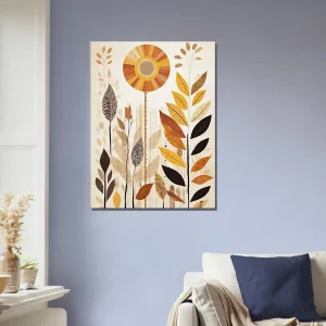 art boho feuilles couleurs d'automne