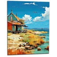 cabane de pêcheur sur l'ile d'oléron