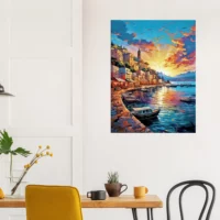 capri, douceur de l'italie au coucher de soleil