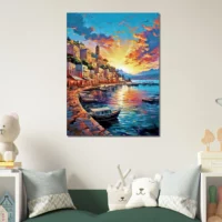 capri, douceur de l'italie au coucher de soleil