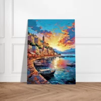 capri, douceur de l'italie au coucher de soleil