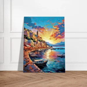 capri, douceur de l'italie au coucher de soleil