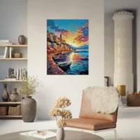 capri, douceur de l'italie au coucher de soleil