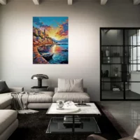 capri, douceur de l'italie au coucher de soleil