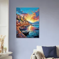 capri, douceur de l'italie au coucher de soleil