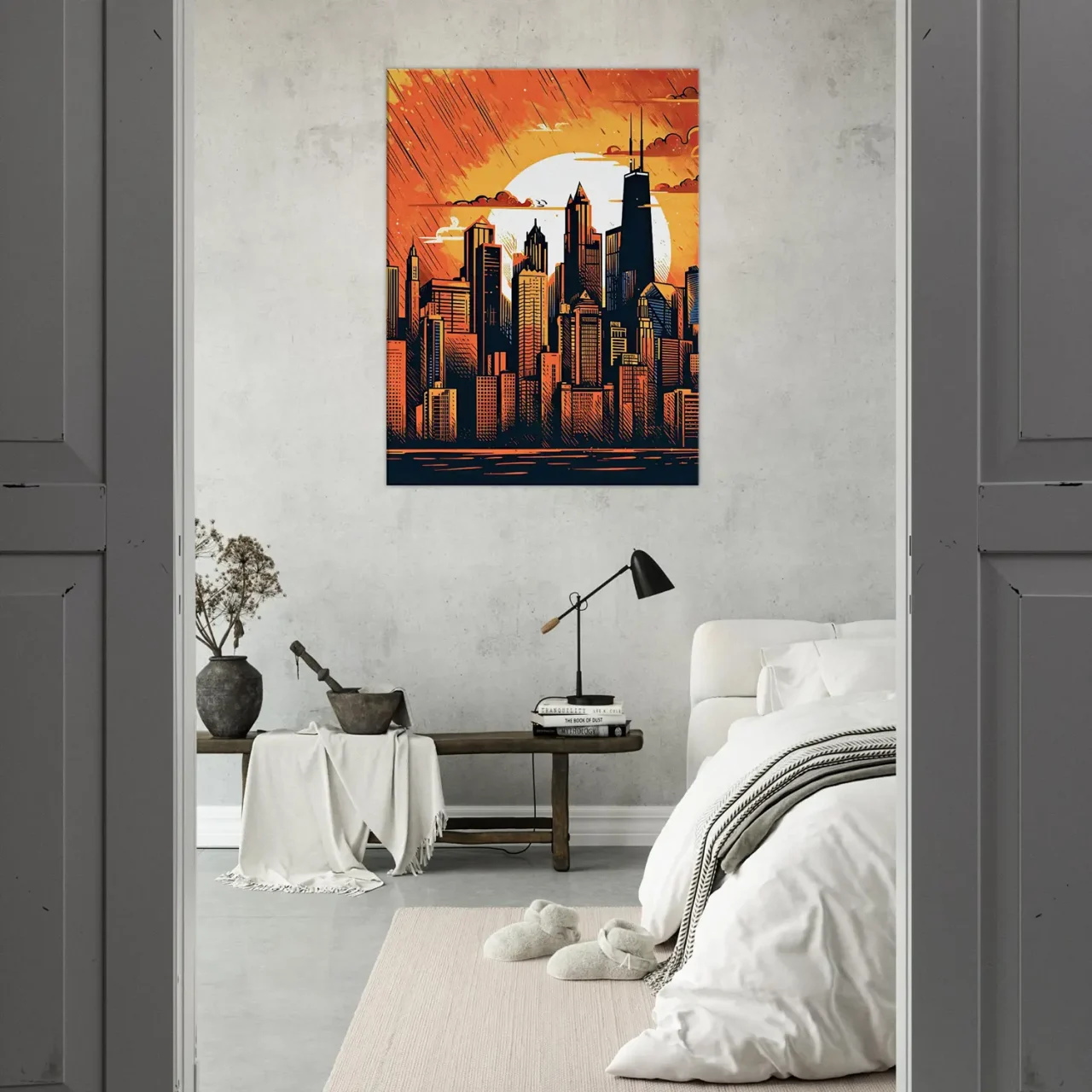manhattan new york style cartoon