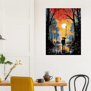 paris et son romantisme au coucher do soleil