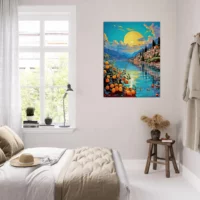 Tableau Paysage de Menton et ses citrons paysage de menton et ses citrons