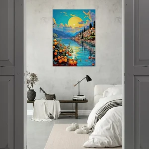 Tableau Paysage de Menton et ses citrons paysage de menton et ses citrons