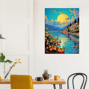 Tableau Paysage de Menton et ses citrons paysage de menton et ses citrons