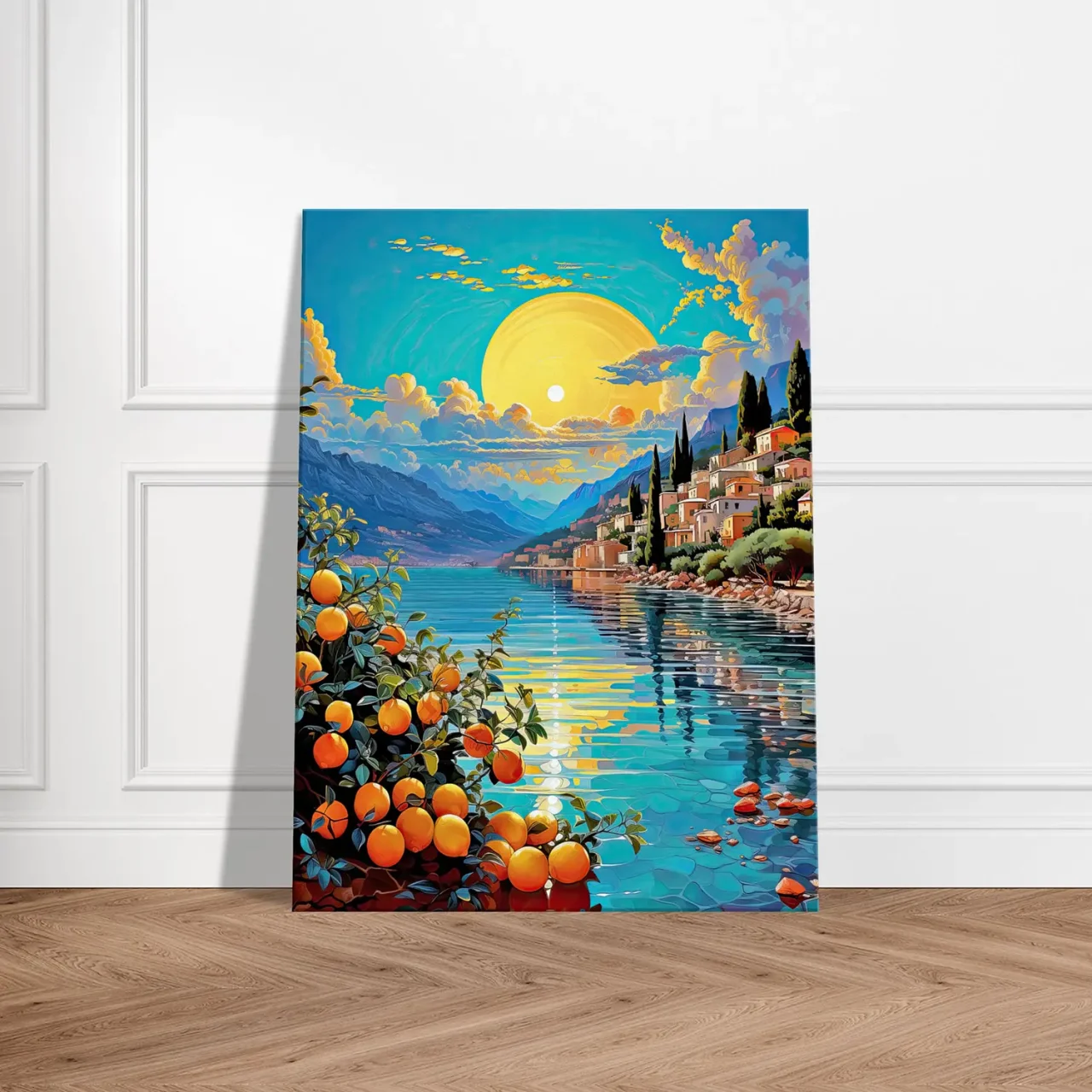 Tableau Paysage de Menton et ses citrons paysage de menton et ses citrons