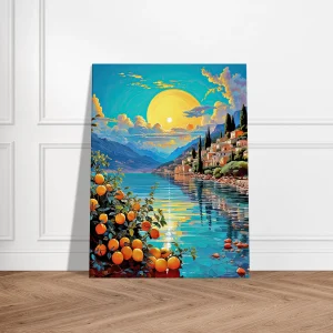 Tableau Paysage de Menton et ses citrons paysage de menton et ses citrons