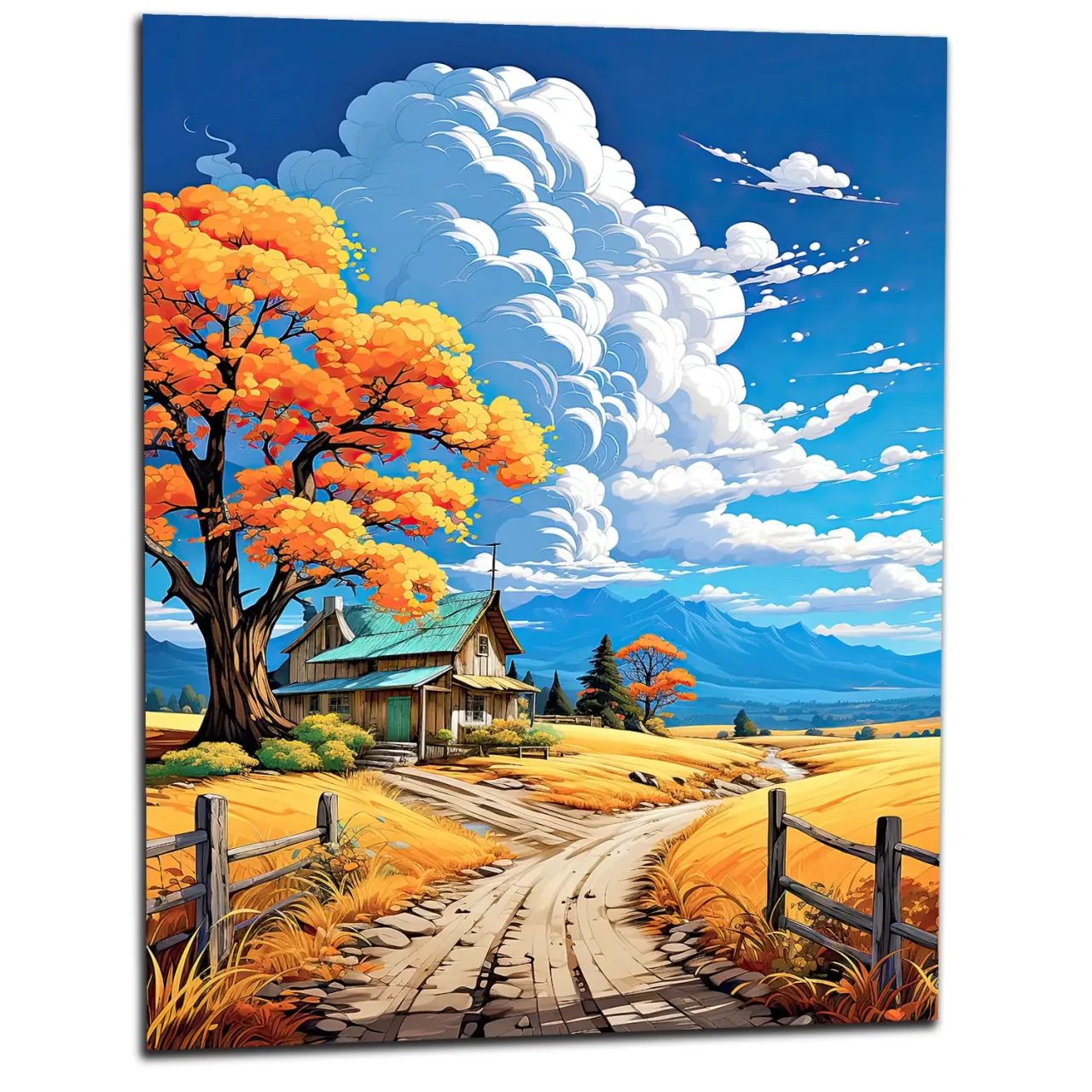 petite maison de campagne tranquille