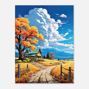 petite maison de campagne tranquille