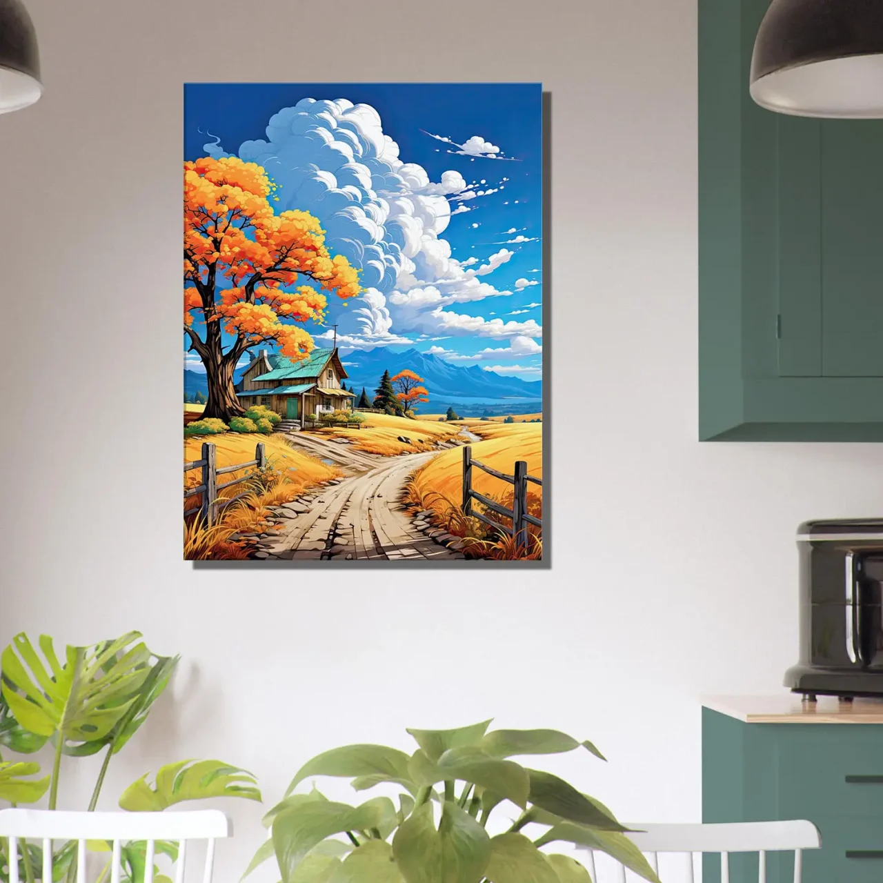 petite maison de campagne tranquille