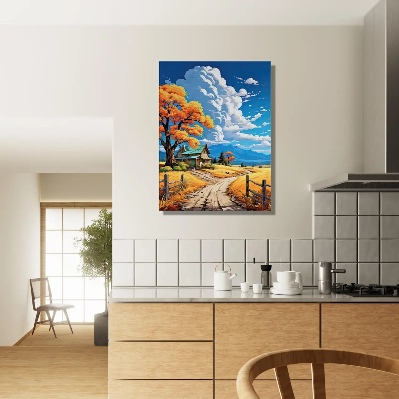 petite maison de campagne tranquille