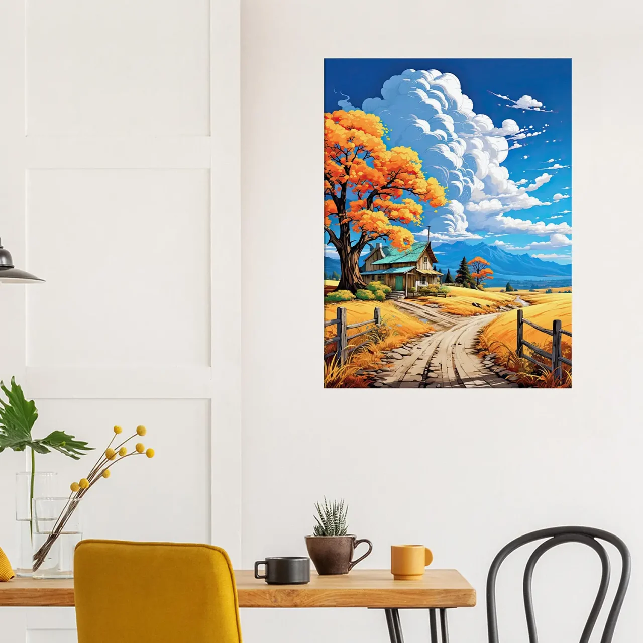 petite maison de campagne tranquille