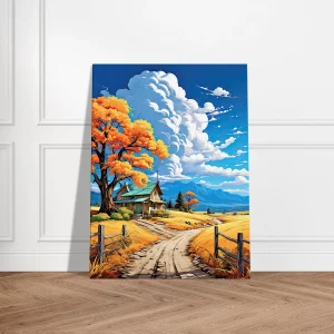 petite maison de campagne tranquille