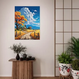 petite maison de campagne tranquille