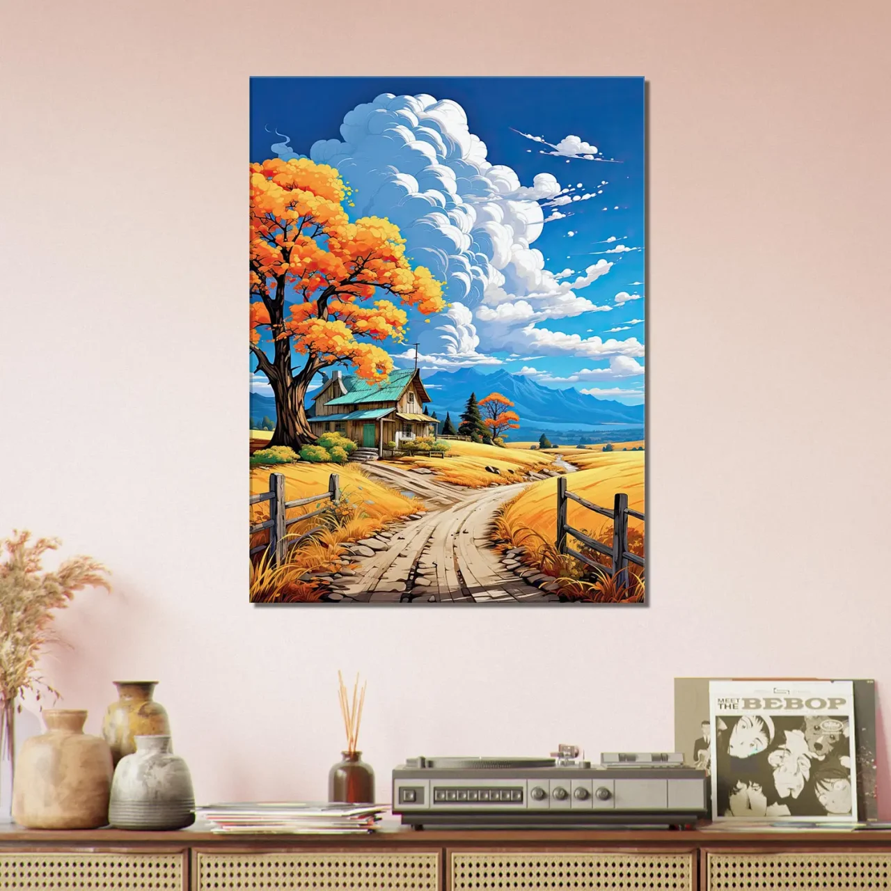 petite maison de campagne tranquille