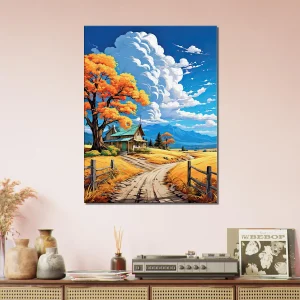 petite maison de campagne tranquille