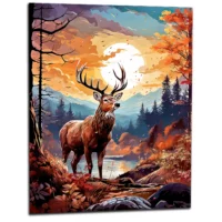 renne dans la forêt canadienne