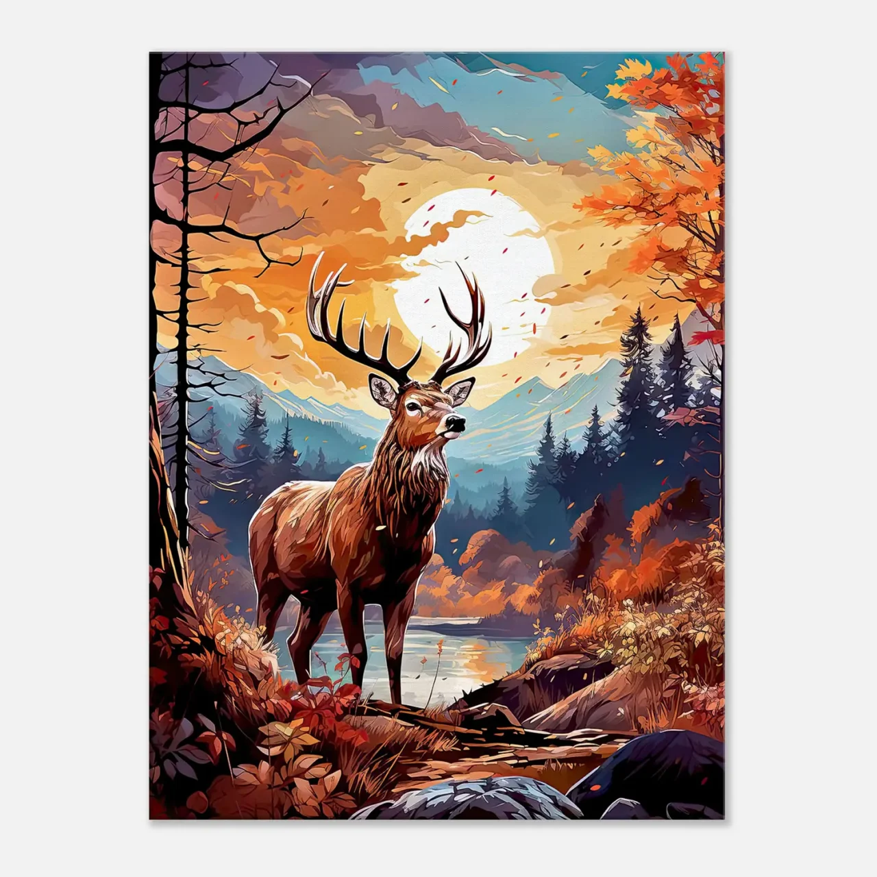 renne dans la forêt canadienne