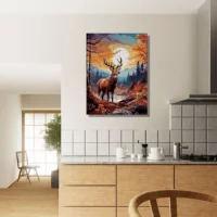 renne dans la forêt canadienne