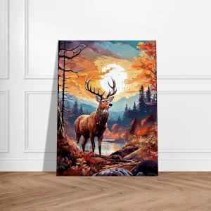 renne dans la forêt canadienne