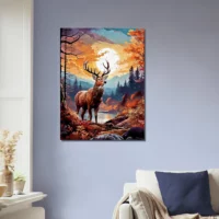 renne dans la forêt canadienne