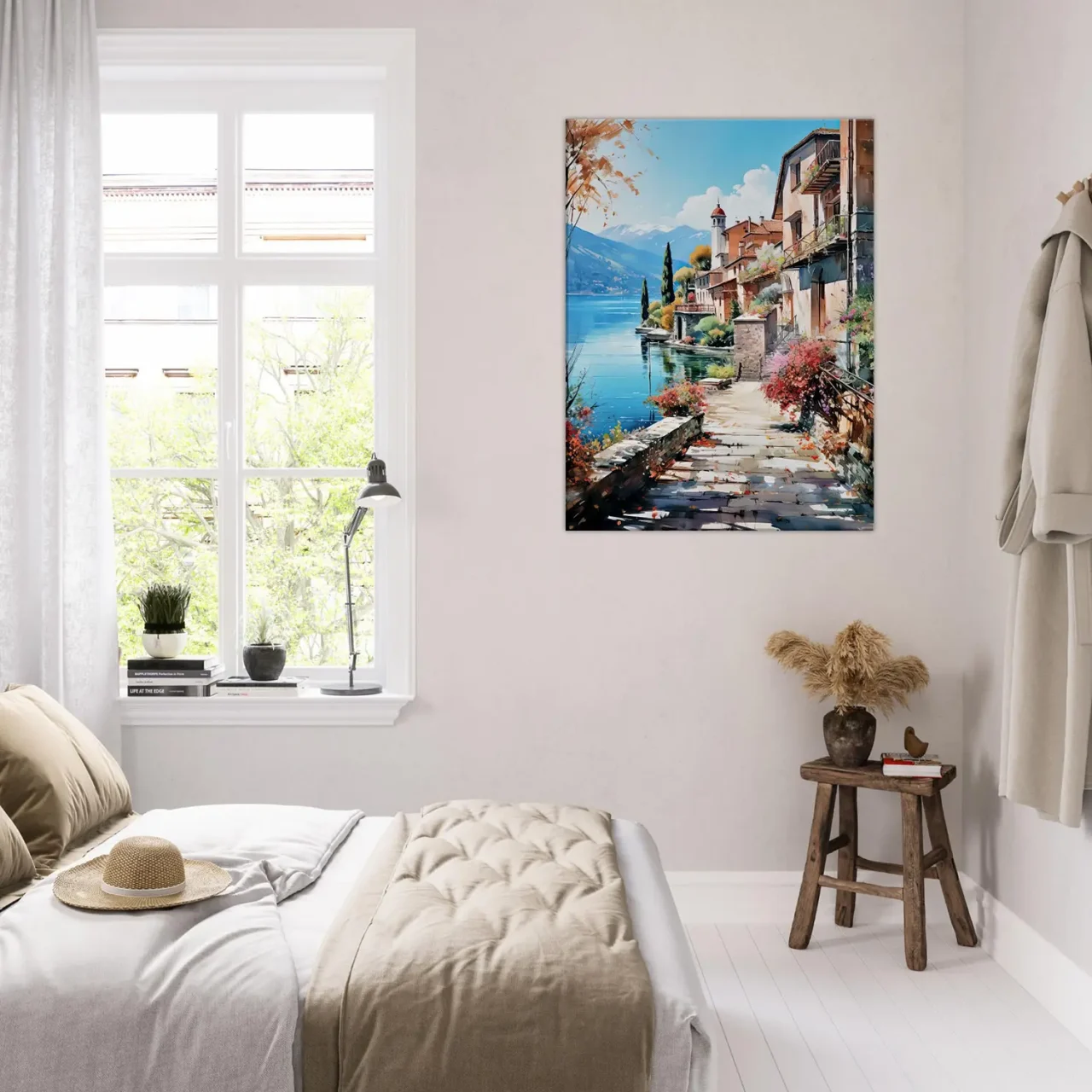 sur les bords du lac de come