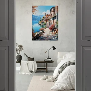 sur les bords du lac de come