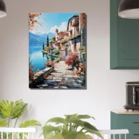 sur les bords du lac de come