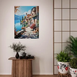 sur les bords du lac de come