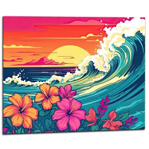 Vagues et Fleurs d’Hawai