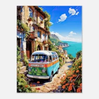 Van dans un village du littoral italien van dans un village du littoral italien