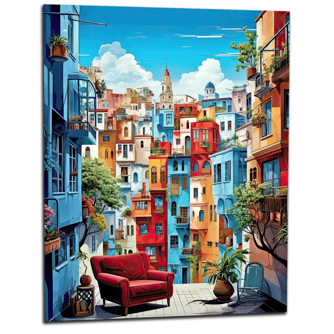 barcelone, ville colorée et ensoleillée