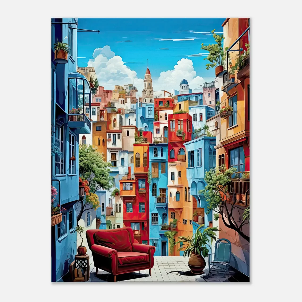 barcelone, ville colorée et ensoleillée